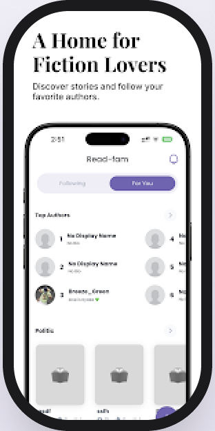 Read-fam App Mockup